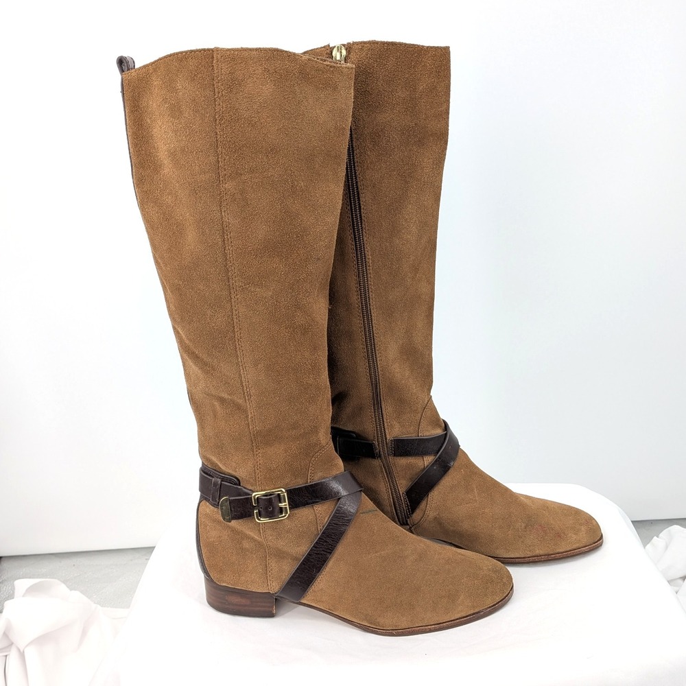 Louise et Cie Suede Leather-Lined Riding Boots Brown Women's 9 – Equestrian